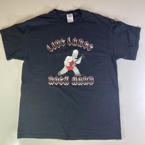 Homer Simpson‎ t-shirt M Live Large Rock Hard" The Simpsons vintage 2004 Delta